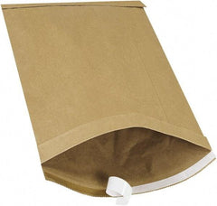 Made in USA - 16" Long x 10-1/2" Wide Peel-Off Self-Seal Padded Mailer - Kraft - Industrial Tool & Supply