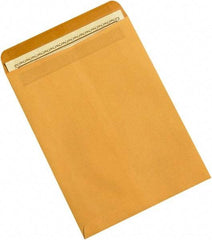 Made in USA - 12" Long x 9" Wide Self Seal Natural Kraft Envelope - Kraft - Industrial Tool & Supply