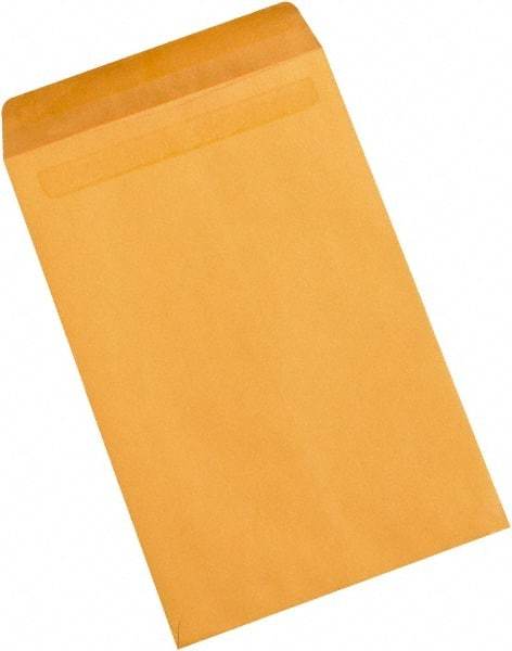 Made in USA - 15" Long x 10" Wide Self Seal Natural Kraft Envelope - Kraft - Industrial Tool & Supply