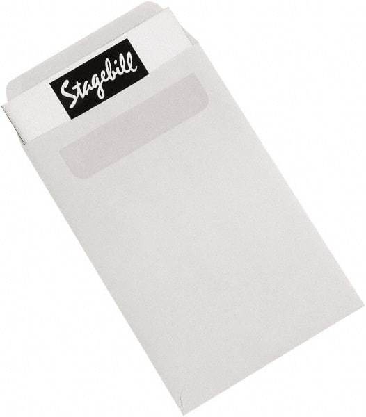 Made in USA - 9" Long x 6" Wide Self Seal White Catalog Envelope - White - Industrial Tool & Supply