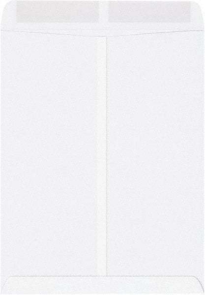 Made in USA - 13" Long x 10" Wide Gummed Flap White Catalog Envelope - White - Industrial Tool & Supply