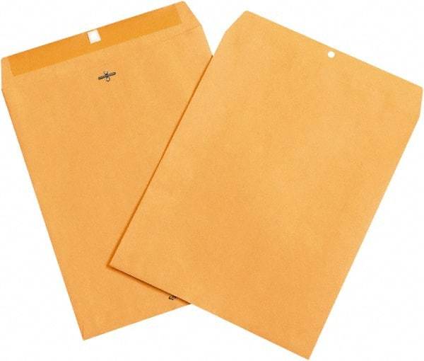 Made in USA - 14-1/2" Long x 11-1/2" Wide Clasp Envelope - Kraft - Industrial Tool & Supply