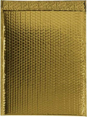Made in USA - 17-1/2" Long x 13" Wide Peel-Off Self-Seal Bubble Mailer - Gold - Industrial Tool & Supply