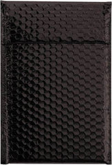 Made in USA - 11" Long x 7-1/2" Wide Peel-Off Self-Seal Bubble Mailer - Black - Industrial Tool & Supply