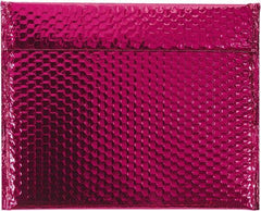 Made in USA - 11" Long x 13-3/4" Wide Peel-Off Self-Seal Bubble Mailer - Pink - Industrial Tool & Supply