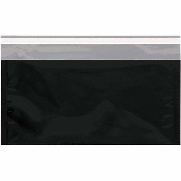 Value Collection - 10-1/4" Long x 6-1/4" Wide Peel-Off Self-Seal Metallic Mailer - Black - Industrial Tool & Supply