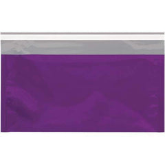 Value Collection - 10-1/4" Long x 6-1/4" Wide Peel-Off Self-Seal Metallic Mailer - Purple - Industrial Tool & Supply