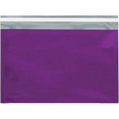 Value Collection - 12-3/4" Long x 9-1/2" Wide Peel-Off Self-Seal Metallic Mailer - Purple - Industrial Tool & Supply