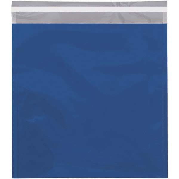 Value Collection - 13" Long x 10-3/4" Wide Peel-Off Self-Seal Metallic Mailer - Blue - Industrial Tool & Supply