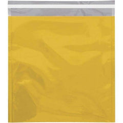 Value Collection - 13" Long x 10-3/4" Wide Peel-Off Self-Seal Metallic Mailer - Gold - Industrial Tool & Supply