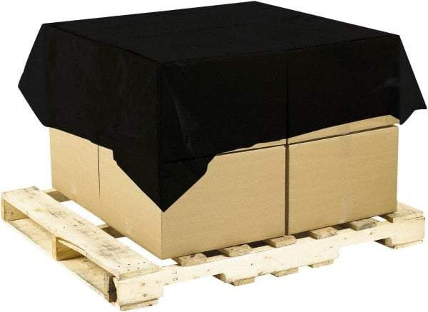 Made in USA - 60" Long x 60" Wide Top Sheet - Black, Case, 250 Piece - Industrial Tool & Supply