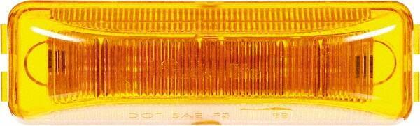 Truck-Lite - 4" Long, Yellow LED Marker Clearance - 12 Volts - Industrial Tool & Supply