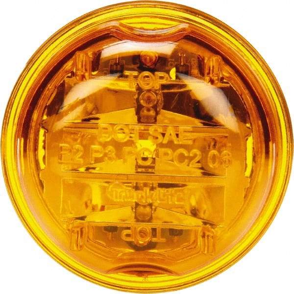 Truck-Lite - 2" Long, Yellow LED Marker Clearance - 12 Volts - Industrial Tool & Supply