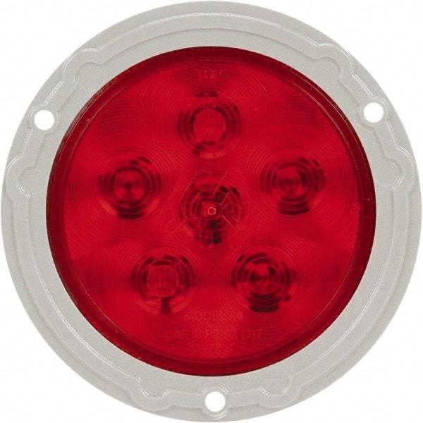 Truck-Lite - 4" Long, Red LED Stop, Turn & Tail Light - 12 Volts, Includes LED Light, Plug - Industrial Tool & Supply