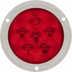 Truck-Lite - 4" Long, Red LED Stop, Turn & Tail Light - 12 Volts, Includes LED Light, Plug - Industrial Tool & Supply