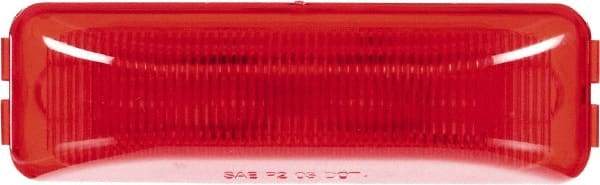 Truck-Lite - 4" Long, Red LED Marker Clearance - 12 Volts - Industrial Tool & Supply