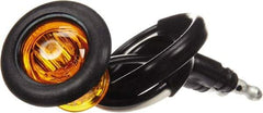 Truck-Lite - 3/4" Long, Yellow LED Marker Clearance - 12 Volts, Includes LED Light, Grommet - Industrial Tool & Supply