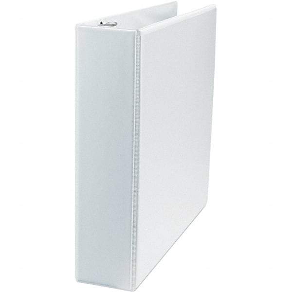 Universal One - 500 Sheet Capacity, 8-1/2 x 11", View Ring Binder - Polypropylene, White - Industrial Tool & Supply