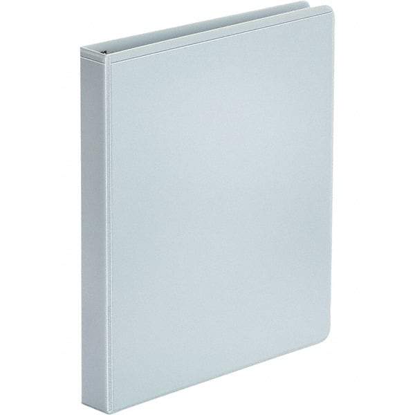 UNIVERSAL - 175 Sheet Capacity, 8-1/2 x 11", View Ring Binder - Polypropylene, White - Industrial Tool & Supply