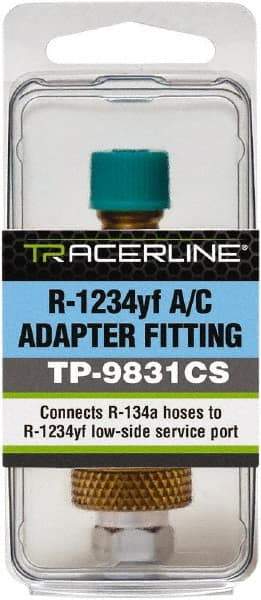 Spectroline - Low Side Automotive A/C Service Coupler - Yellow Actuator - Industrial Tool & Supply
