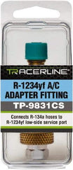 Spectroline - Low Side Automotive A/C Service Coupler - Yellow Actuator - Industrial Tool & Supply
