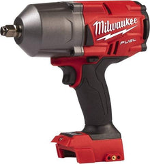 Milwaukee Tool - 1/2" Drive 18 Volt Pistol Grip Cordless Impact Wrench & Ratchet - 1,800 RPM, 0 to 2,400 BPM, 750 Ft/Lb Torque, Lithium-Ion Batteries Not Included - Industrial Tool & Supply