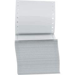 UNIVERSAL - 5" Long, White Paper Shipping Label - For Dot Matrix Printers - Industrial Tool & Supply