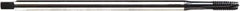 Emuge - #8-32 UNC, 3 Flute, NE2 Finish Cobalt, Spiral Point, Extension Pulley Tap - Plug Chamfer, 4.9" OAL, 1/2" Thread Length, 2B/3B Class of Fit - Exact Industrial Supply