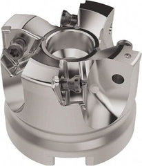 Seco - 50mm Cut Diam, 22mm Arbor Hole, 6.96mm Max Depth of Cut, 92° Indexable Chamfer & Angle Face Mill - 4 Inserts, XNEX080816 Insert, Right Hand Cut, 4 Flutes, Through Coolant, Series R220.79 - Industrial Tool & Supply