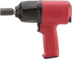 Sioux Tools - 1/2" Drive, 6,300 RPM, 520 Ft/Lb Torque Impact Wrench - Pistol Grip Handle, 1,200 IPM, 3.9 CFM, 90 psi, 1/4" NPT Inlet - Industrial Tool & Supply
