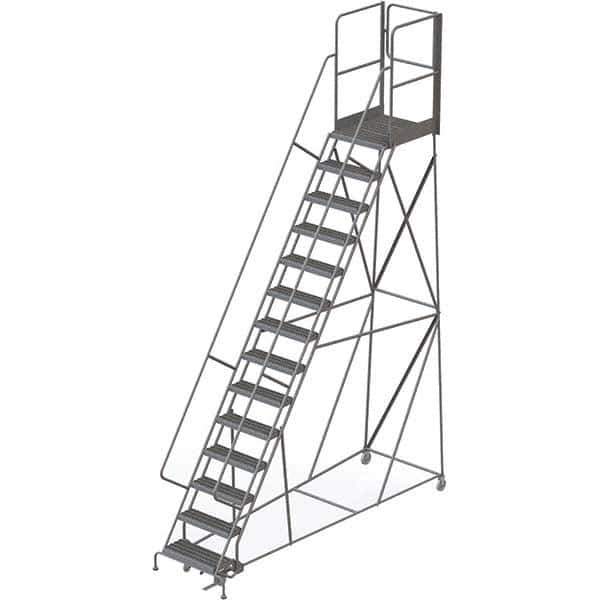 TRI-ARC - Rolling & Wall Mounted Ladders & Platforms Type: Rolling Warehouse Ladder Style: Rolling Platform Ladder - Industrial Tool & Supply