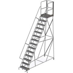 TRI-ARC - Rolling & Wall Mounted Ladders & Platforms Type: Rolling Warehouse Ladder Style: Rolling Platform Ladder - Industrial Tool & Supply