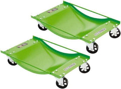 OEM Tools - 4 Wheel, 1,000 Lb Capacity, One Pair Dolly without Handle - 3-1/2" Cast Iron Casters - Industrial Tool & Supply