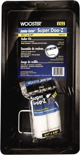 Wooster Brush - 13" Long, Mini Roller Kit - Steel Frame, Includes Paint Tray, Roller Cover & Frame - Industrial Tool & Supply