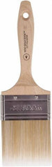 Wooster Brush - 3" Flat Polyester Varnish Brush - 2-15/16" Bristle Length, 5-9/16" Wood Beavertail Handle - Industrial Tool & Supply