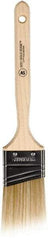 Wooster Brush - 2" Angled Polyester Angular Brush - 2-11/16" Bristle Length, 6-9/16" Wood Fluted Handle - Industrial Tool & Supply