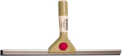 PRO-SOURCE - 16" Rubber Blade Window Squeegee - Tapered End, Single Edge, Gray, Plastic Holder - Industrial Tool & Supply