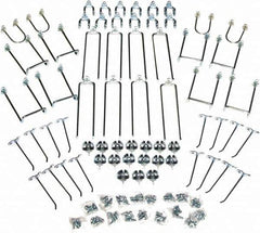 Triton - Silver Pegboard Wall Mounted Storage - For Use with DuraBoards, 1/4" & 1/8" Pegboards - Industrial Tool & Supply