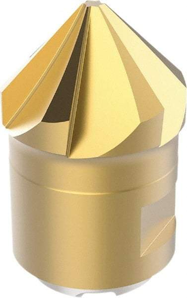Seco - MP16 Grade F40M Carbide Chamfer Milling Tip Insert - TiAIN/TiN Finish, 6 Flutes, 1.95mm Cutting Diam, 6.5mm Depth of Cut, 23.8mm Extension - Industrial Tool & Supply