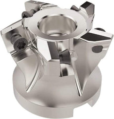 Seco - 5 Inserts, 31mm Cutter Diam, 2.2mm Max Depth of Cut, Indexable High-Feed Face Mill - 22mm Arbor Hole Diam, 10.4mm Keyway Width, 40mm High, R220.21 Toolholder, SC..12.. Inserts, Series R220.21 - Industrial Tool & Supply