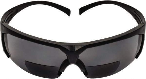 3M - +1.5, Gray Lenses, Anti-Fog, Framed Magnifying Safety Glasses - UV Protection, Gray Plastic Frame, ANSI Z87.1-2003 - Industrial Tool & Supply