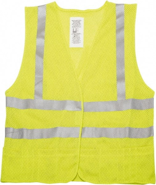 Ability One - Size L Yellow Mesh Public Safety High Visibility Vest - Industrial Tool & Supply