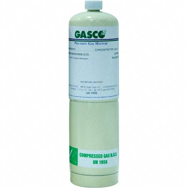 RPB - Gas Detector Calibration CO Gas - Aluminum - Industrial Tool & Supply
