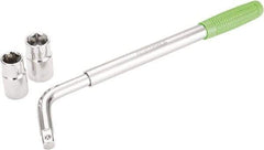 OEM Tools - 21" Long Cylindrical Shaped Lug Nut Wrench Tire Iron - Telescoping, 11/16, 3/4, 13/16, 7/8" Hex, 17, 19, 21, 22mm - Industrial Tool & Supply