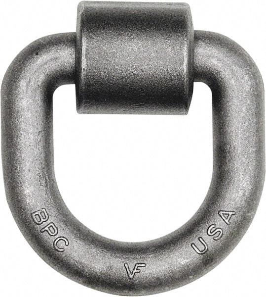Buyers Products - Steel D-Ring with Integral Bracket - 5" Long, Gray, For Use with Cargo Control - Industrial Tool & Supply