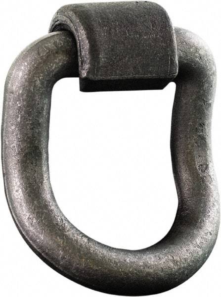 Buyers Products - Steel D-Ring 55° with Integral Bracket - 5" Long, Gray, For Use with Cargo Control - Industrial Tool & Supply