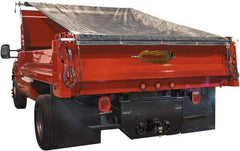 Buyers Products - 12' Long x 7' Wide Aluminum Tarp & Dust Cover - Black, Grommet, 9 to 10 mil Thickness - Industrial Tool & Supply