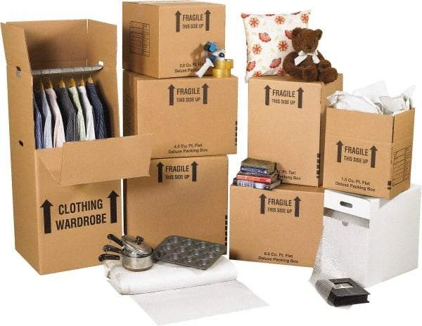 Made in USA - Moving & Box Kits Kit Type: Home Moving Kit Number of Boxes: 57 - Industrial Tool & Supply