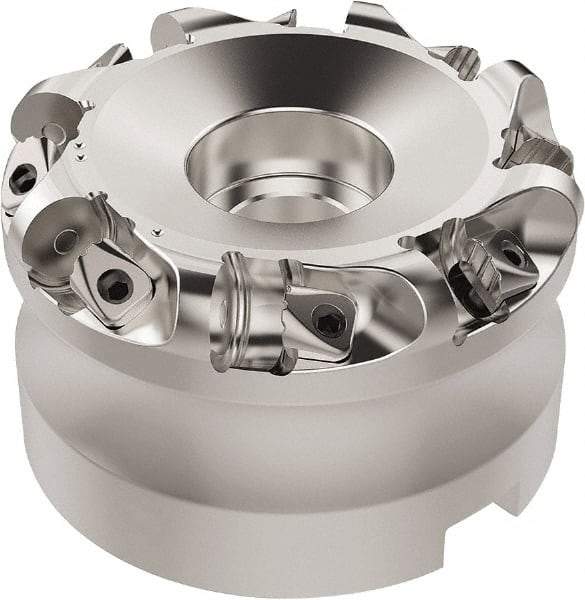 Seco - 50.32mm Cut Diam, 6mm Max Depth, 32mm Arbor Hole, 8 Inserts, RN.. 1207 Insert Style, Indexable Copy Face Mill - R220.26 Cutter Style, 9,400 Max RPM, 50mm High, Through Coolant, Series R220.26 - Industrial Tool & Supply