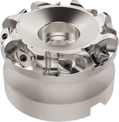 Seco - 50.32mm Cut Diam, 6mm Max Depth, 32mm Arbor Hole, 8 Inserts, RN.. 1207 Insert Style, Indexable Copy Face Mill - R220.26 Cutter Style, 9,400 Max RPM, 50mm High, Through Coolant, Series R220.26 - Industrial Tool & Supply